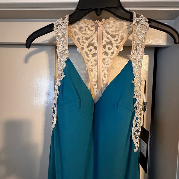 Teal La Femme Formal Dress - Picture 6 of 7